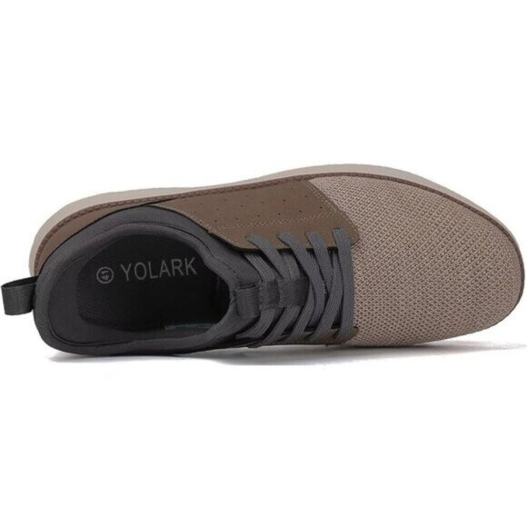 ⚡Men Khaki Dress Fashion Lightweight Breathable Laceless Athletic Sneakers - Picture 3 of 7